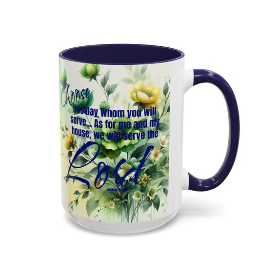 Bible Verse Coffee Mug, As for Me and My House Coffee Cup, Joshua 24 15  Bible Verse Gift Mug, Christian House Warming Gift, Christian Decor