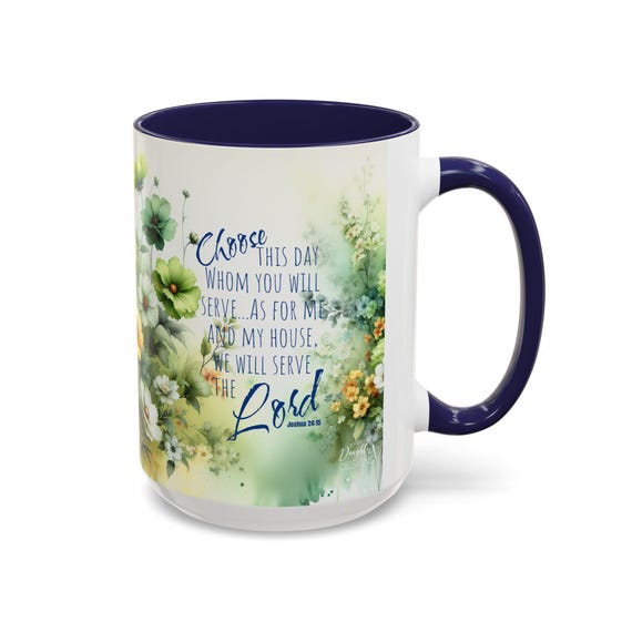 Bible Verse Coffee Mug, As for Me and My House Coffee Cup, Joshua 24 15  Bible Verse Gift Mug, Christian House Warming Gift, Christian Decor