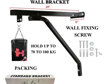 Punch Bag Hanging Wall Bracket Heavy Duty Stand Boxing Gloves Kick Punching