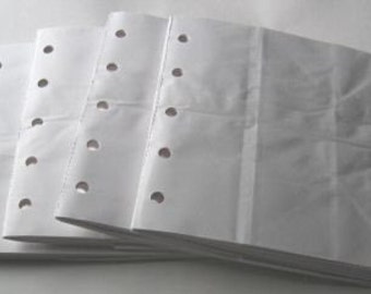 6X6 SEWN  paper bag scrapbook albums\/piecing- 4 WHITE books