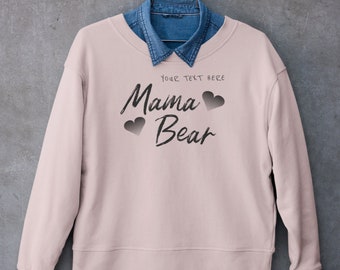 Felpa personalizzata Mama Bear con nomi di bambini, regalo per la festa della mamma, regalo di compleanno per la mamma, fantastico maglione personalizzato per la nuova mamma