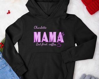 Felpa con cappuccio personalizzata per la mamma, regalo di compleanno per la mamma, regalo per la festa della mamma, felpa con cappuccio personalizzata