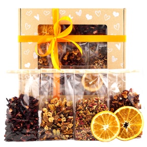 Tea Gift Set &quot;Fruit Tea &quot;Love&quot; UniTea Land 200g (7.05oz), Tea Lover Pack, Loose Leaf Tea Box