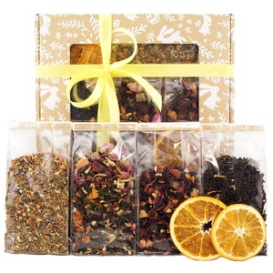 Tea Gift Set &quot;Tea Mix Festive&quot; UniTea Land 200g (7.05oz), Tea Lover Pack, Loose Leaf Tea Box