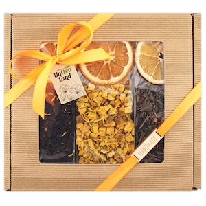 Tea Gift Set Mix Tea Premium UniTea Land 150g (5.3oz), Tea Lover Pack, Loose Leaf Tea Box