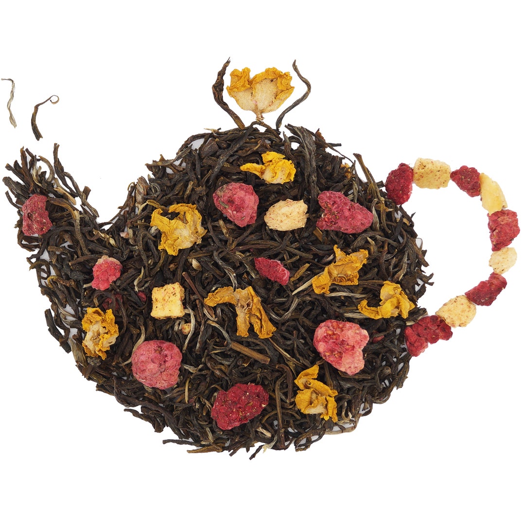 White Tea Raspberry Elixir Unitea Land 100g - Etsy