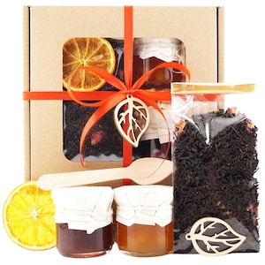 Geschenk-Set Tee und Süßigkeiten "Natürliche Harmonie des Geschmacks UniTea Land (Tee-Liebhaber-Packung, lose Blatt-Teebox)
