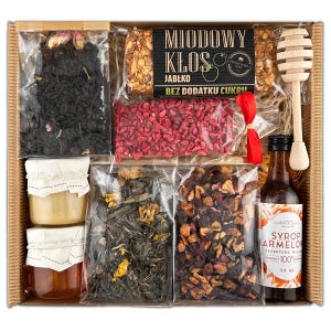 Gift Set Tea and Sweets UniTea Land  (Tea Lover Pack, Loose Leaf Tea Box)
