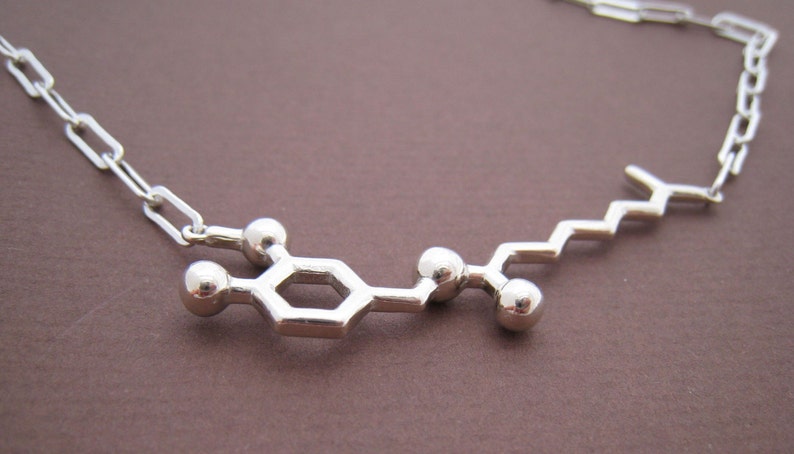 capsaicin molecule chili pepper necklace styled for men image 2
