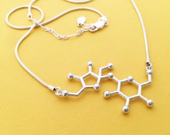sucrose sugar molecule necklace