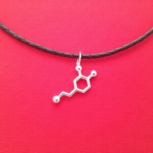 dopamine molecule necklace Valentines Day gift for men, man, guy