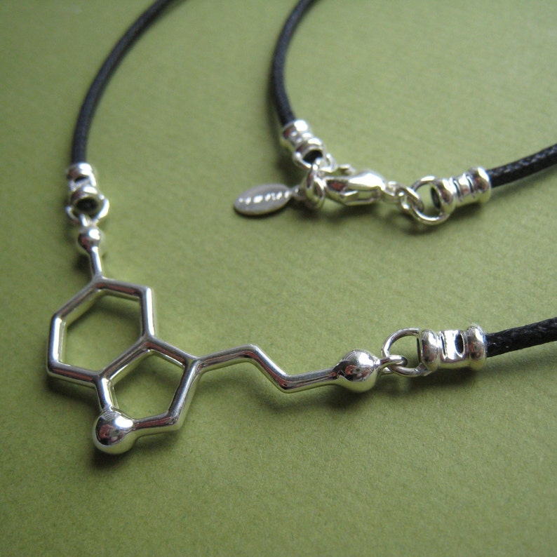 serotonin necklace with black cord image 5