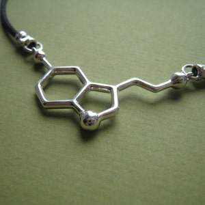 serotonin necklace with black cord image 3