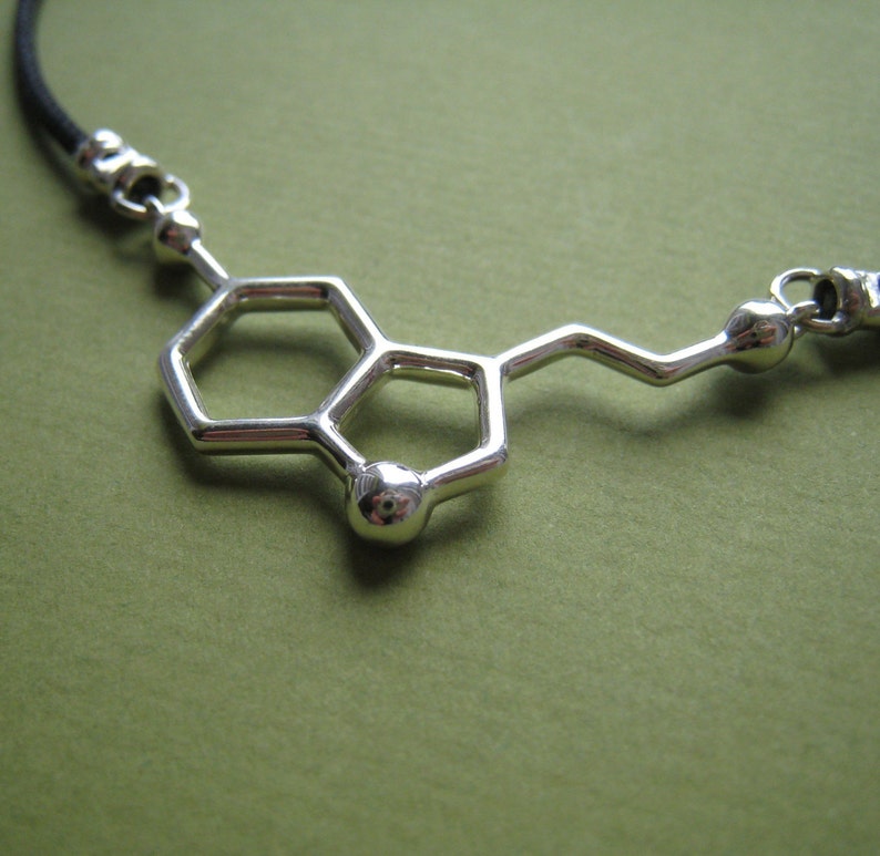 serotonin necklace with black cord image 3