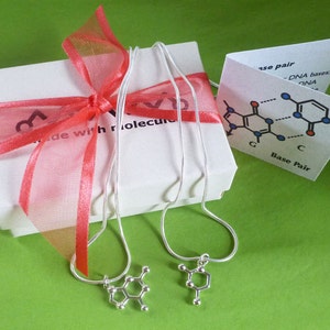 friendship necklace set DNA and RNA base pairs image 5