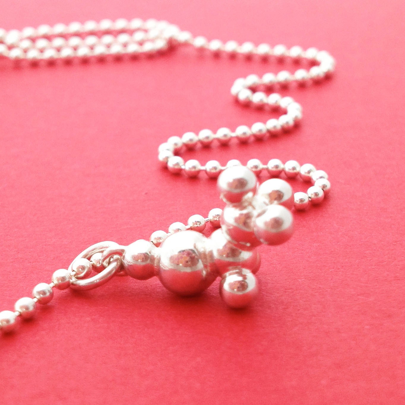 charm silver - ethanol necklace solid sterling in alcohol molecule ethyl sterling charm solid necklace molecule in silver - ethyl alcohol ethanol