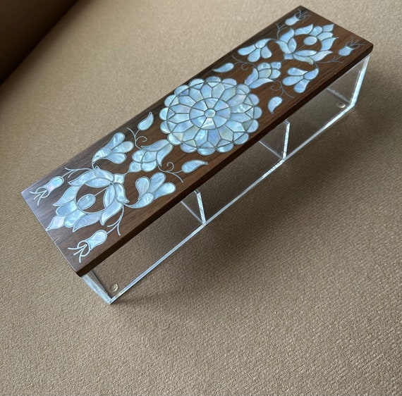 Syrian Mother of Pearl Inlay Box: Islamic Art Centerpiece