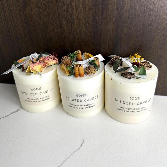 Dried Flower Scented Candles: Natural Fragrance Blend