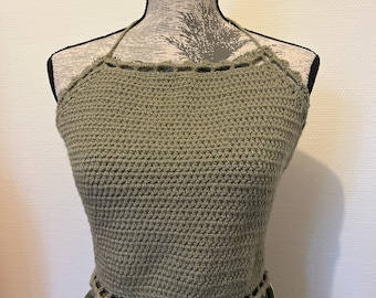 Crop top au crochet