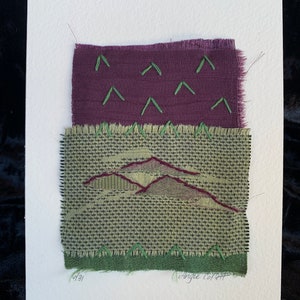 OOAK Textile Collage