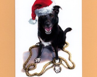 Funny Dog Christmas Card: Playful Pet Holiday Humor