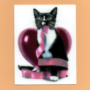 Cat Valentine Card, Funny Cat Valentine&#39;s, Valentine&#39;s Day Cards, Cute Cat Card, Cat Greeting Card, V-Day, Cat Gift, Plebeian Presents ©