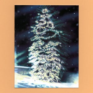 O Christmas Tree Card: Artistic Holiday Greeting, Plebeian Presents ©