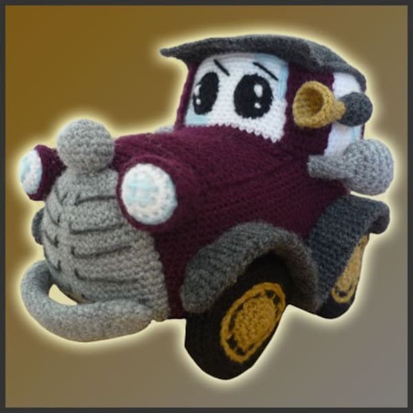 Amigurumi Pattern Crochet Classic Car DIY Téléchargement numérique