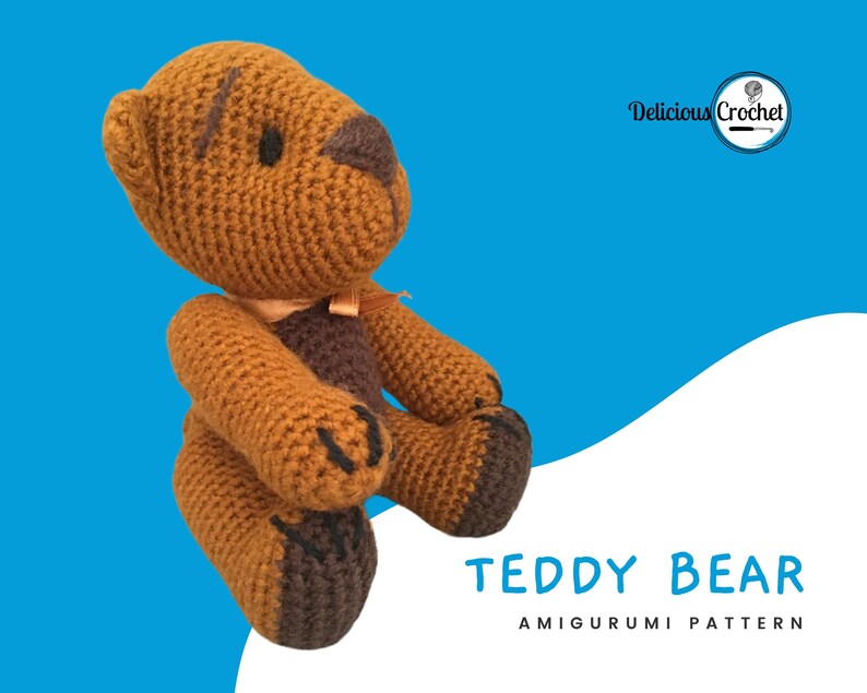 Amigurumi Pattern Crochet Teddy Bear DIY Digital Download - Etsy