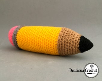 Amigurumi Pattern Crochet Pencil Toy Desk Office Decoration PDF English or Spanish