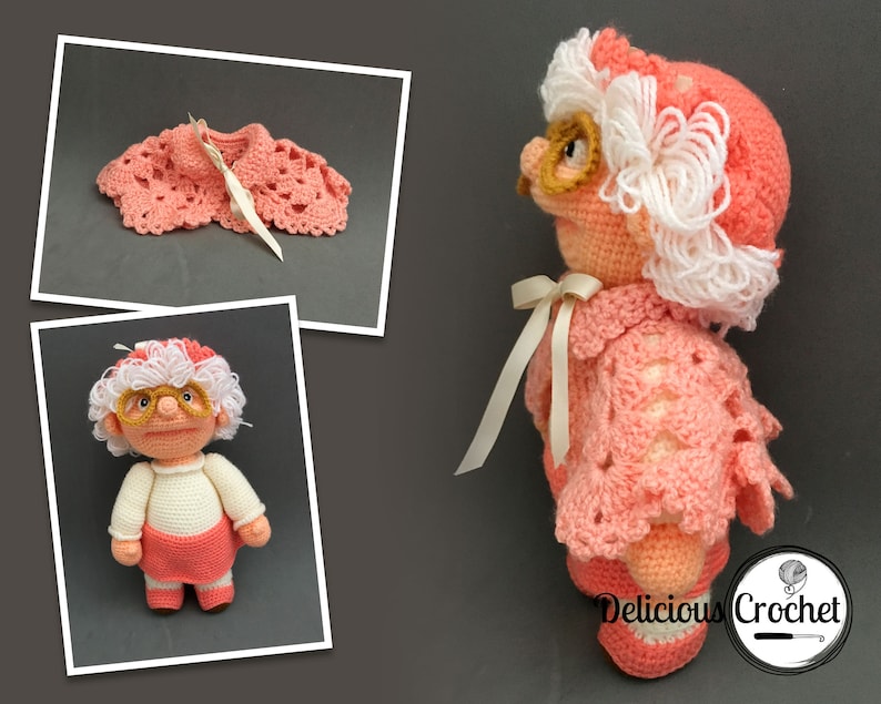 Amigurumi Pattern Crochet Granny Doll DIY Digital Download image 8