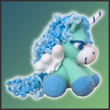 Amigurumi Pattern Crochet Peppermint Pegasus DIY Digital Download