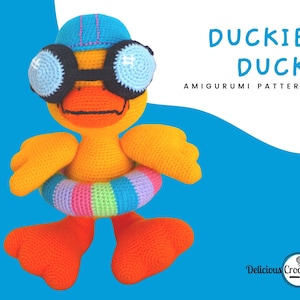 Amigurumi Pattern Crochet Duckie Duck DIY Digital Download