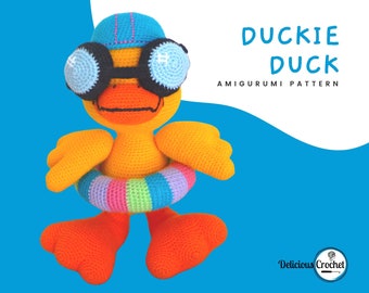 Amigurumi Pattern Crochet Duckie Duck DIY Digital Download