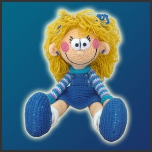 Amigurumi Pattern Crochet Polly Doll DIY Digital Download