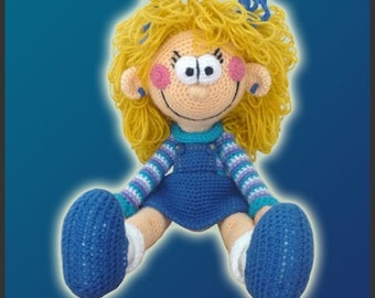 Modèle Amigurumi au crochet pour poupée Polly en téléchargement numérique