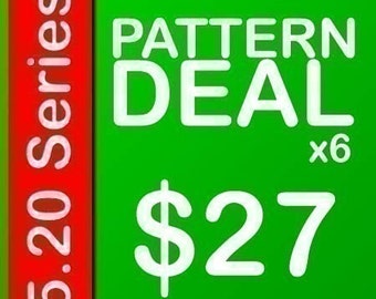 PATTERN DEAL Get 6 patterns of 5.20 of your choice Delicious Crochet Amigurumi Patterns 5.20 Series PDF English or Spanish