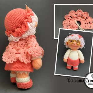 Amigurumi Pattern Crochet Granny Doll DIY Digital Download image 7