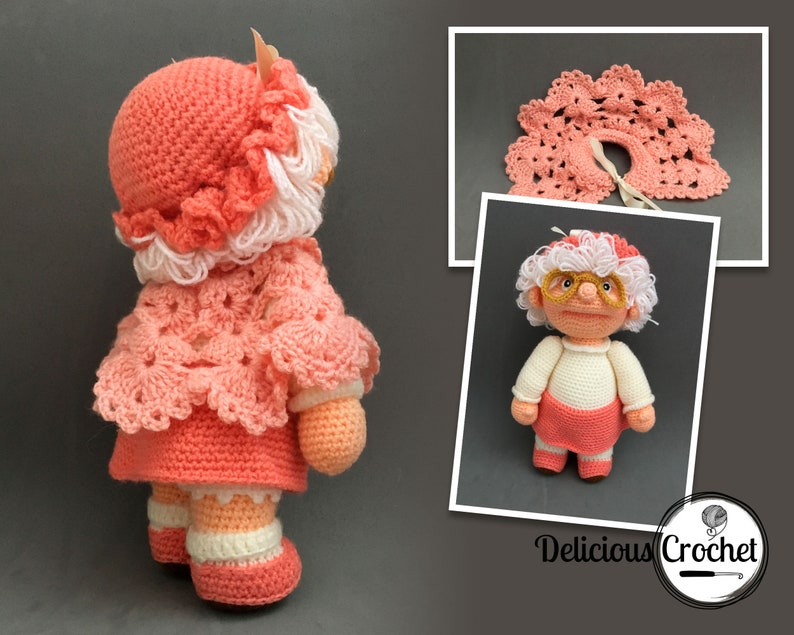 Amigurumi Pattern Crochet Granny Doll DIY Digital Download image 7