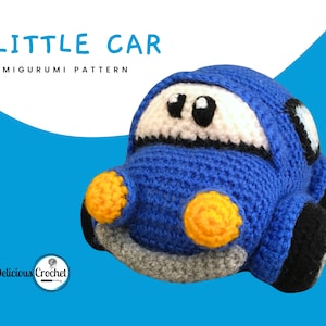 Amigurumi Pattern Crochet Little Car DIY Digital Download