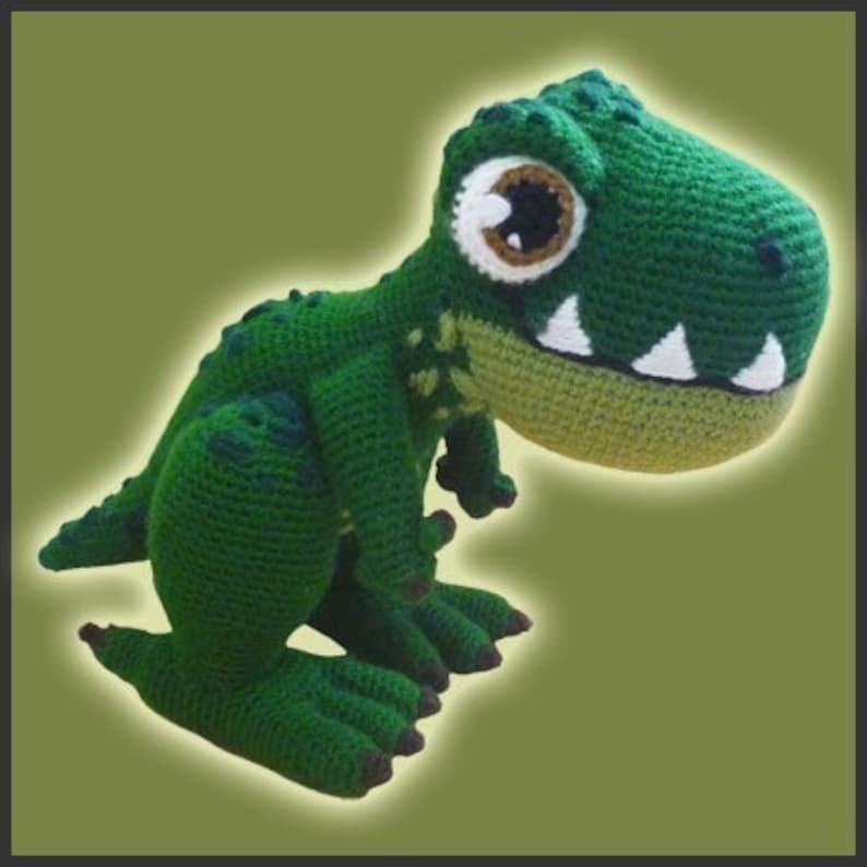 Amigurumi Pattern Crochet TREX Dinosaur DIY Instant Digital Etsy