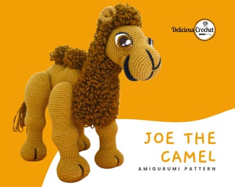 Amigurumi Pattern Crochet Joe Camel DIY Instant Digital Download PDF