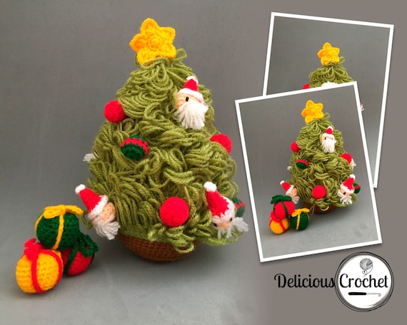Amigurumi Hkelanleitung Weihnachtsbaum und Geschenke Dekoration fr  Weihnachten PDF Hkelanleitung englisch oder spanisch - Etsy.de