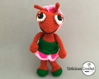 Amigurumi Pattern Crochet Ant Emmet Bug Insect Doll Animal Toy Red Ant PDF English or Spanish