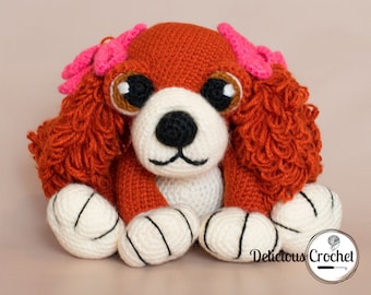 Amigurumi Pattern Crochet Cocker Puppy Wendy Amigurumi Dog Animal PDF Pattern English or Spanish