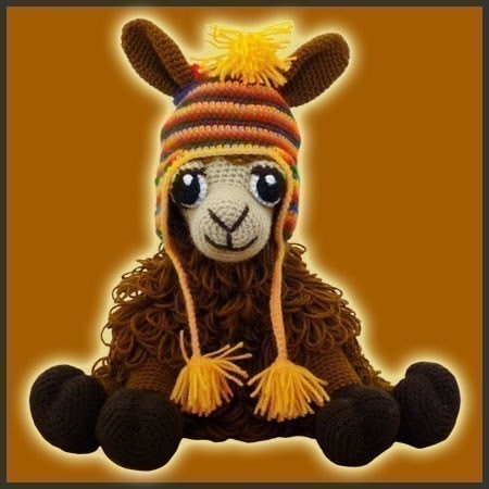 Amigurumi Pattern Crochet Llama Coquena Alpaca Animal Doll PDF Patter…