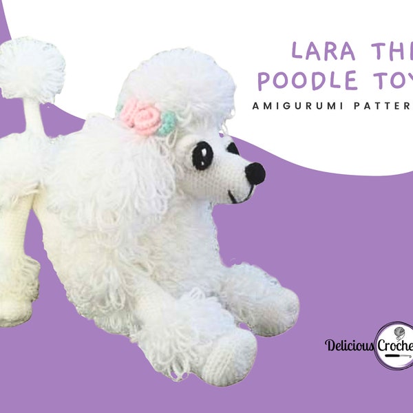 Amigurumi Pattern Crochet Lara Poodle Toy DIY Digital Download