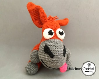 Amigurumi Pattern Crochet Looney Mule Donkey Doll DIY Instant Digital Download PDF