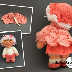 Amigurumi Pattern Crochet Granny Doll DIY Digital Download image 6