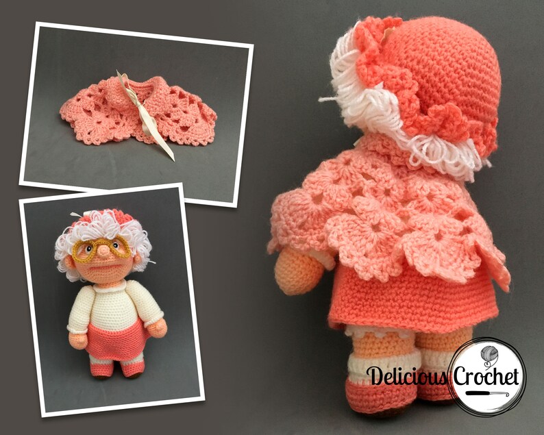 Amigurumi Pattern Crochet Granny Doll DIY Digital Download image 6